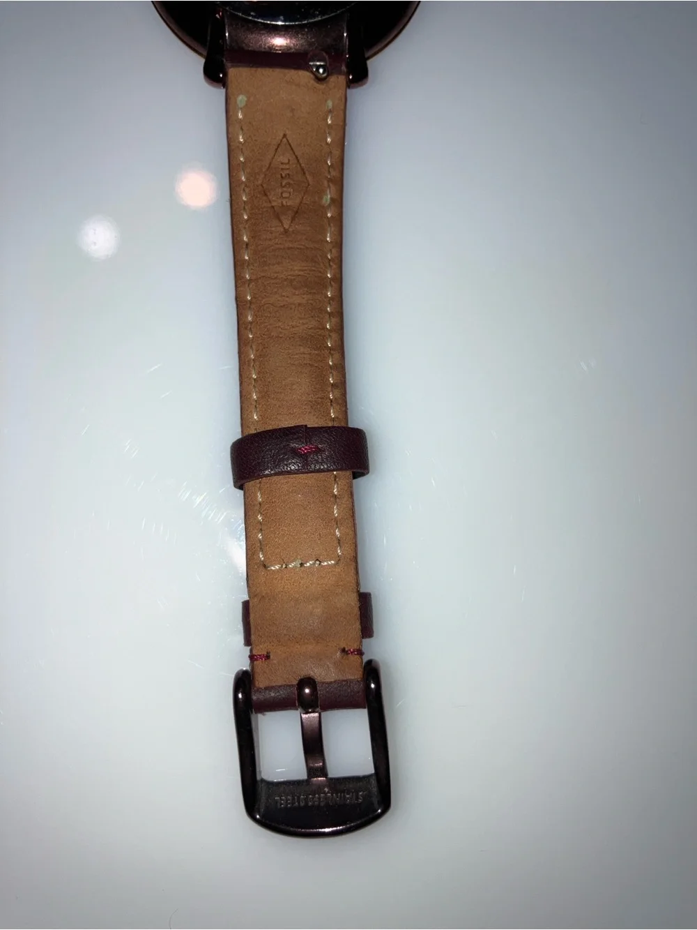 Fossil Leather Strap Wristwatch